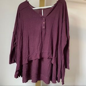 Free people high-low shirt-medium
